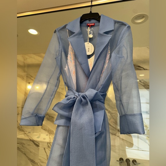 STAUD sheer belted midi dress - Picture 14 of 14